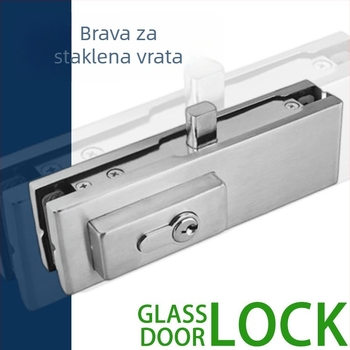 Podna ključavnica za staklena vrata PF-050, nehrđajući čelik, 1 kg, za staklena vrata, moderan stil