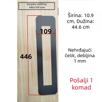Dekorativni poklopac otvora brave s otiskom prsta za zatvaranje praznina na vratima