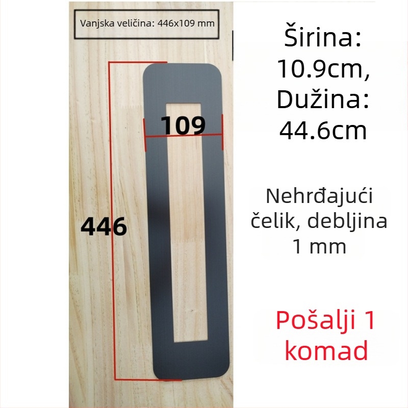Dekorativni poklopac otvora brave s otiskom prsta za zatvaranje praznina na vratima
