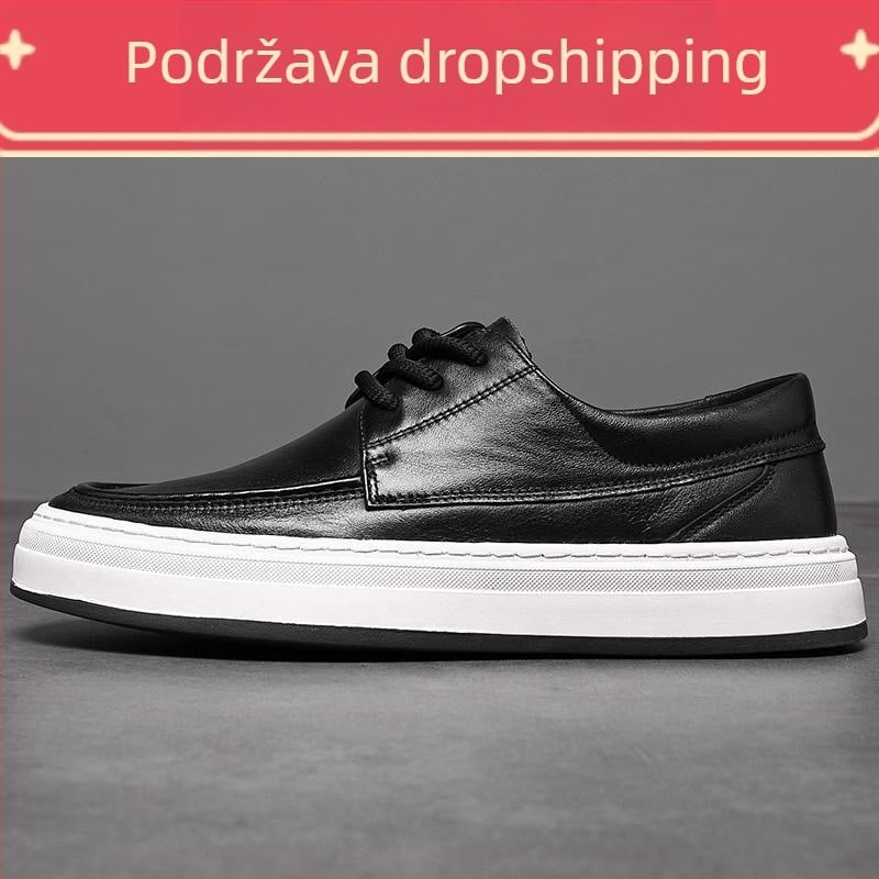 Muške board tenisice – okrugli nos, gornji materijal Super Fiber, gumeni potplat, PU podstava, vezanje