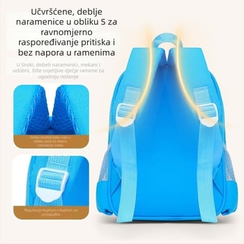 Torba za vrtić za djecu 2-6 godina, unisex, Oxford tkanina, prozračna, remenci s zračnim jastučićem, anime crtani uzorak