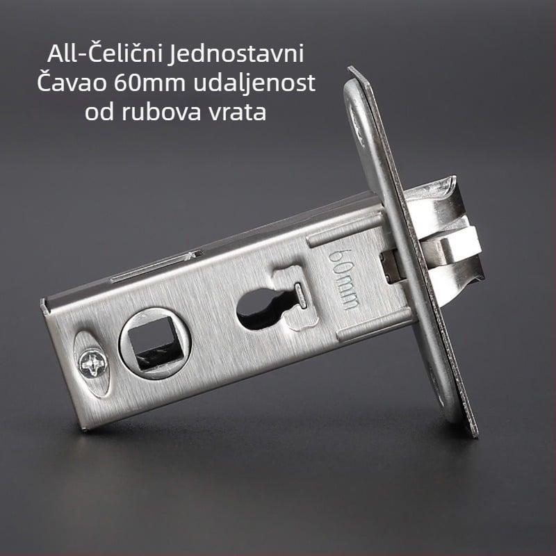 Gu Le tijelo brave od nehrđajućeg čelika 304, jednostruki jezičak, za unutarnja vrata, All-Steel model, moderni minimalistički stil