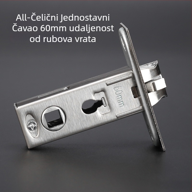 Gu Le tijelo brave od nehrđajućeg čelika 304, jednostruki jezičak, za unutarnja vrata, All-Steel model, moderni minimalistički stil