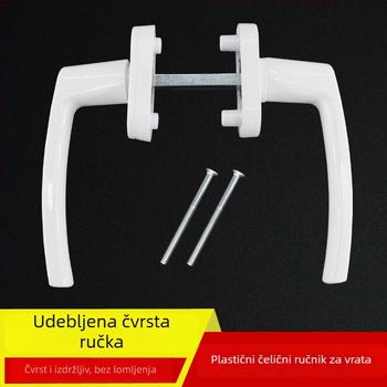 Spring Plastic brava za vrata od cinkove legure s ključem za sigurnost i dvostrukom ručkom, model CY-holding hands, moderan stil