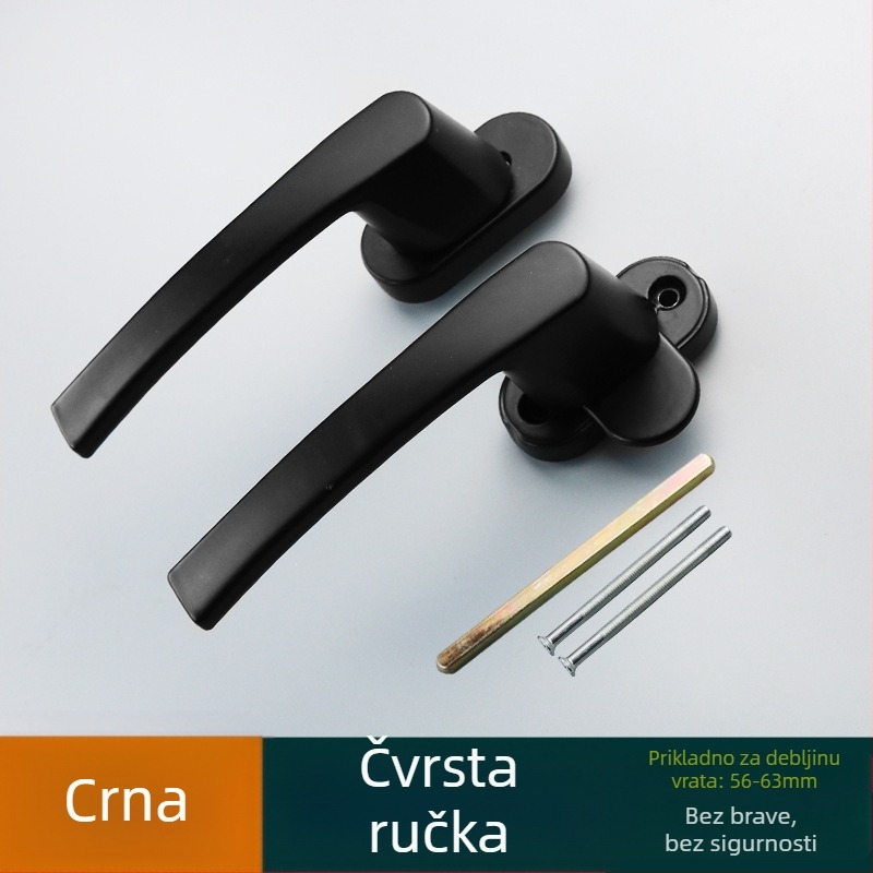 Spring Plastic brava za vrata od cinkove legure s ključem za sigurnost i dvostrukom ručkom, model CY-holding hands, moderan stil