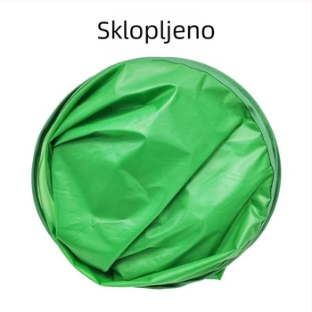 Okrugla zelena pozadina ploča s elastičnim pokrovom, materijal: poliester tafta, primjena: snimanje certifikata, težina: 0,6 kg, marka Neutral