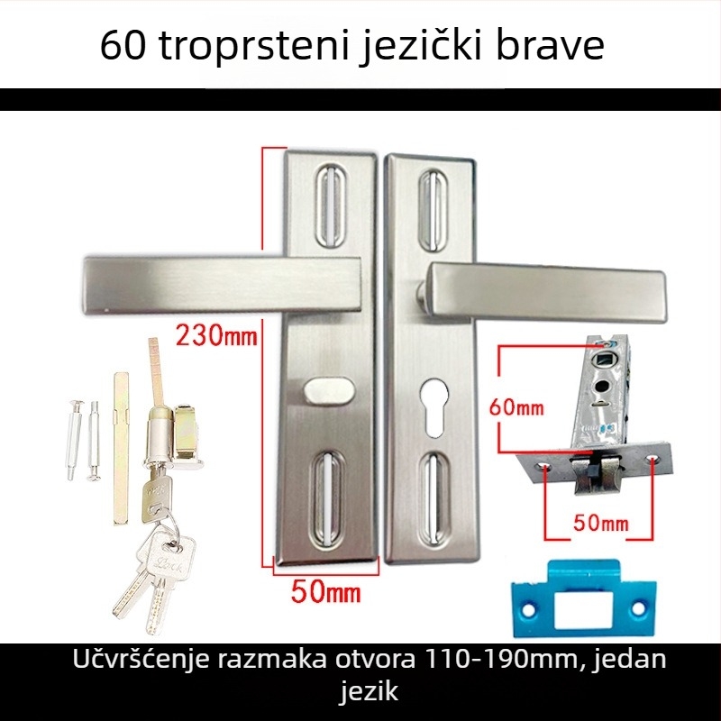 Dream Hong unutarnja brava za vrata s kvakom – moderan i jednostavan dizajn, model vrata za toaletu