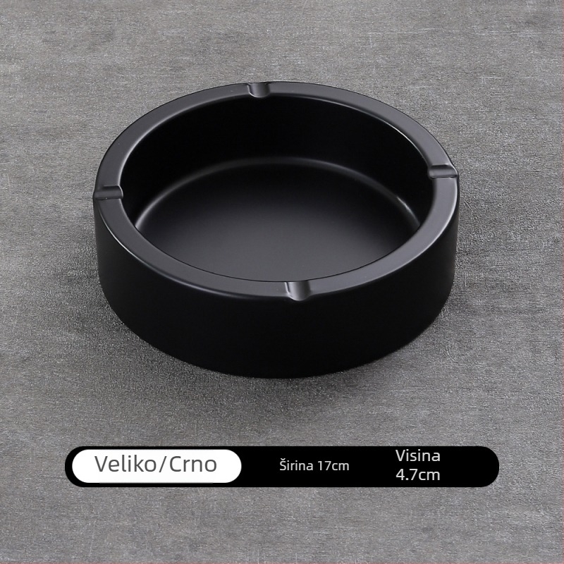 Pepeljara od nehrđajućeg čelika s mogućnošću prilagođenog logotipa, za Internet kafiće, barove i kućnu upotrebu, otporna na vjetar i padove