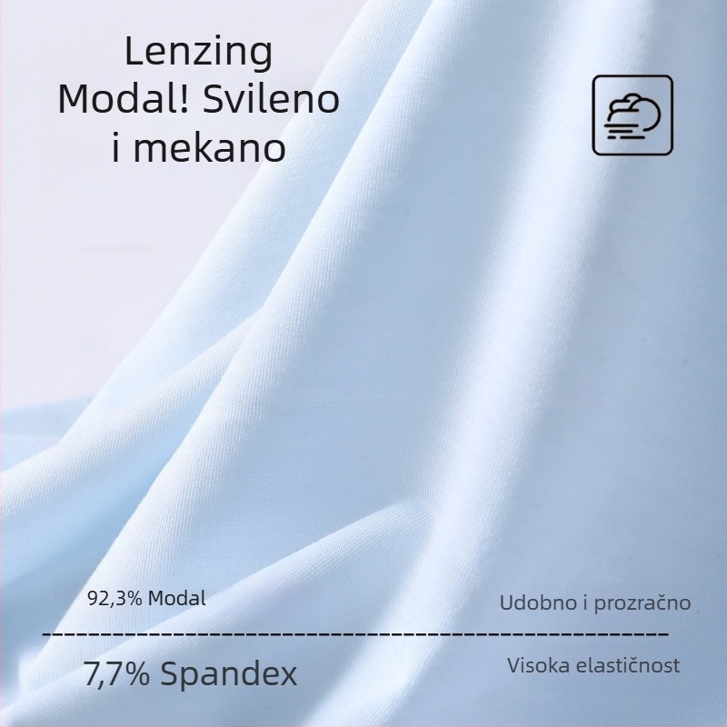 60S Modalne žene gaćice s visokim strukom, pletene, prozračne, podstava od 100% pamuka