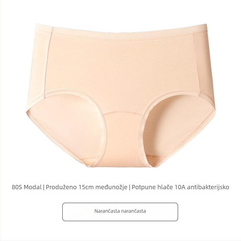 60S Modalne žene gaćice s visokim strukom, pletene, prozračne, podstava od 100% pamuka