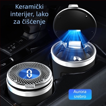 Automobilski pepelnjak od keramike, model 029, graviran, težina 300 g, porijeklo Guangzhou