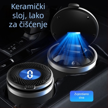 Automobilski pepelnjak od keramike, model 029, graviran, težina 300 g, porijeklo Guangzhou