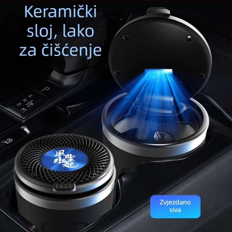 Automobilski pepelnjak od keramike, model 029, graviran, težina 300 g, porijeklo Guangzhou
