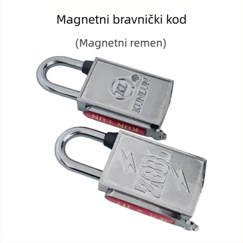 Sigurnosna brava za kutiju mjernog uređaja, tijelo od legiranog čelika, magnetska brava s bočnim otvaranjem, model XTE-CGMMS