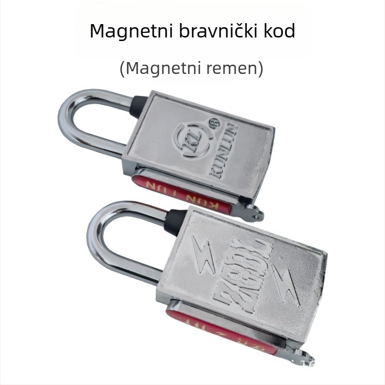 Sigurnosna brava za kutiju mjernog uređaja, tijelo od legiranog čelika, magnetska brava s bočnim otvaranjem, model XTE-CGMMS