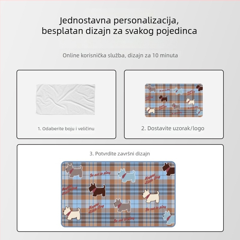 Dvoslojna deka od poliestera s cartoon uzorkom – za sve sezone, prilagodljiva, 260–600 g