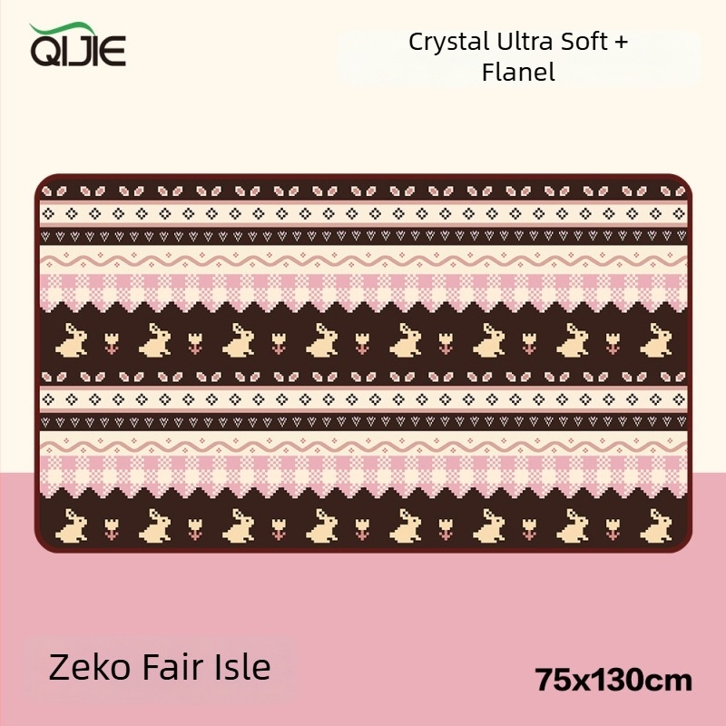 Dvoslojna deka od poliestera s cartoon uzorkom – za sve sezone, prilagodljiva, 260–600 g