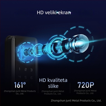K1 Pro pametni bravu s otiskom prsta za drvena ulazna vrata - kapacitet 100 otisaka; skeniranje <0,5 s; lažno prepoznavanje 0,001%; daljinsko otključavanje