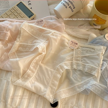 Ženske gaćice Ice Silk, prozračne, glavni materijal 80–90% najlon, podstava prepona 100% pamuk, niski struk
