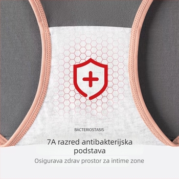 Ženske gaćice od modalnog materijala – prozračne, antibakterijske, srednje visine struka, pletene gaćice s pamuk podstavom