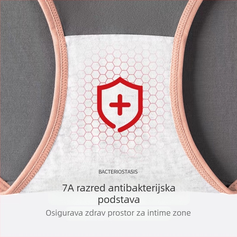 Ženske gaćice od modalnog materijala – prozračne, antibakterijske, srednje visine struka, pletene gaćice s pamuk podstavom