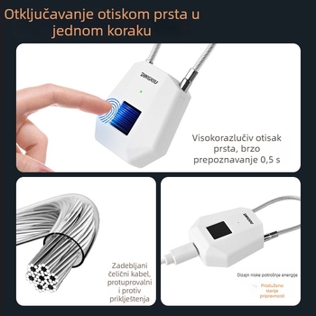 Kućni katanac – model Straight Open, inženjerski plast, broj artikla 1308, mogućnost prilagodbe