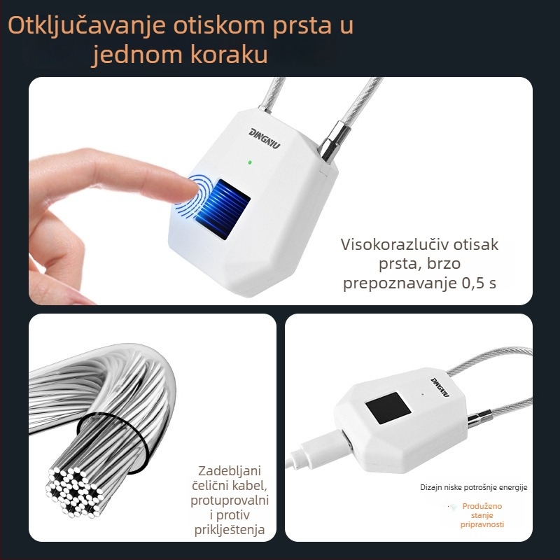 Kućni katanac – model Straight Open, inženjerski plast, broj artikla 1308, mogućnost prilagodbe