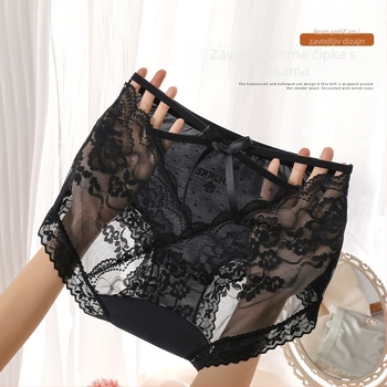 Ženske gaćice od najlona, pamuk klin, srednji pojas, prozračne, brzo sušeće