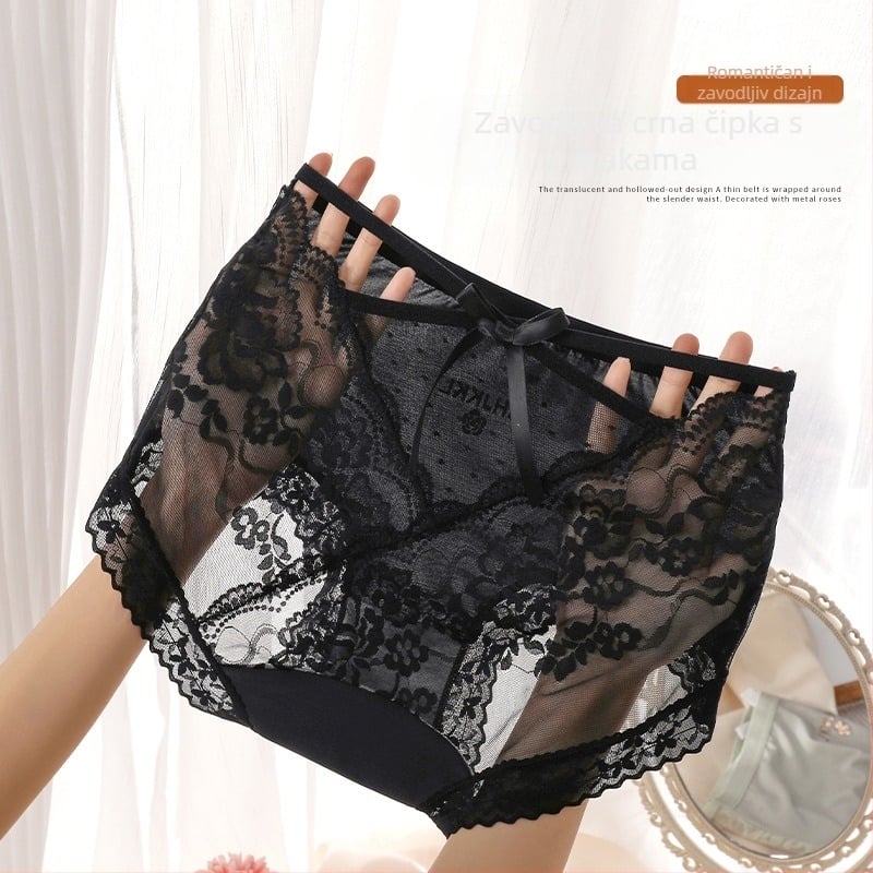 Ženske gaćice od najlona, pamuk klin, srednji pojas, prozračne, brzo sušeće