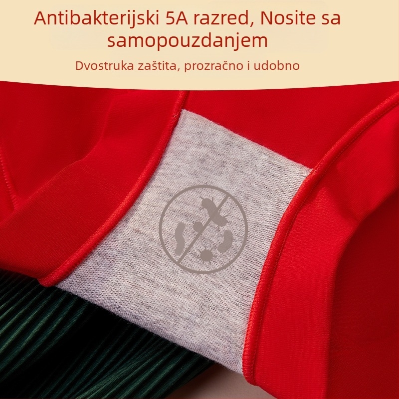 Ženske pamučne bezšivne gaćice s visokim pojasom, antibakterijske, oblikovanje trbuha, podizanje stražnjice, prozračnost