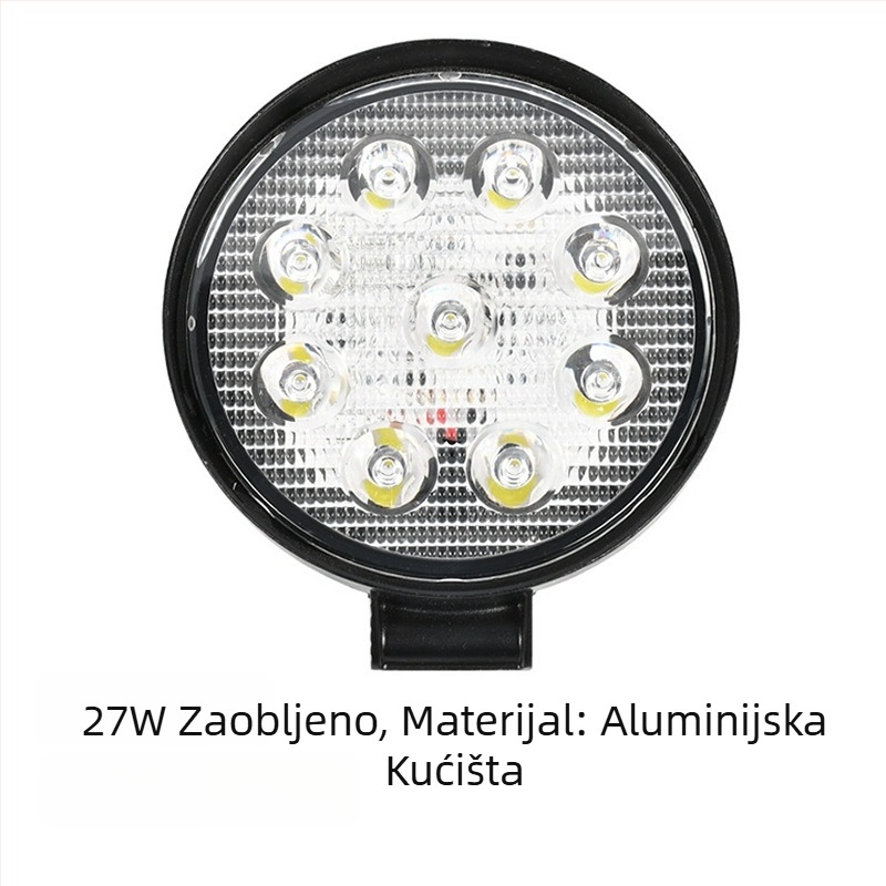 Automobilska LED radna svjetla – Off-road, 27W, 9-80V, 6500K, 30000h