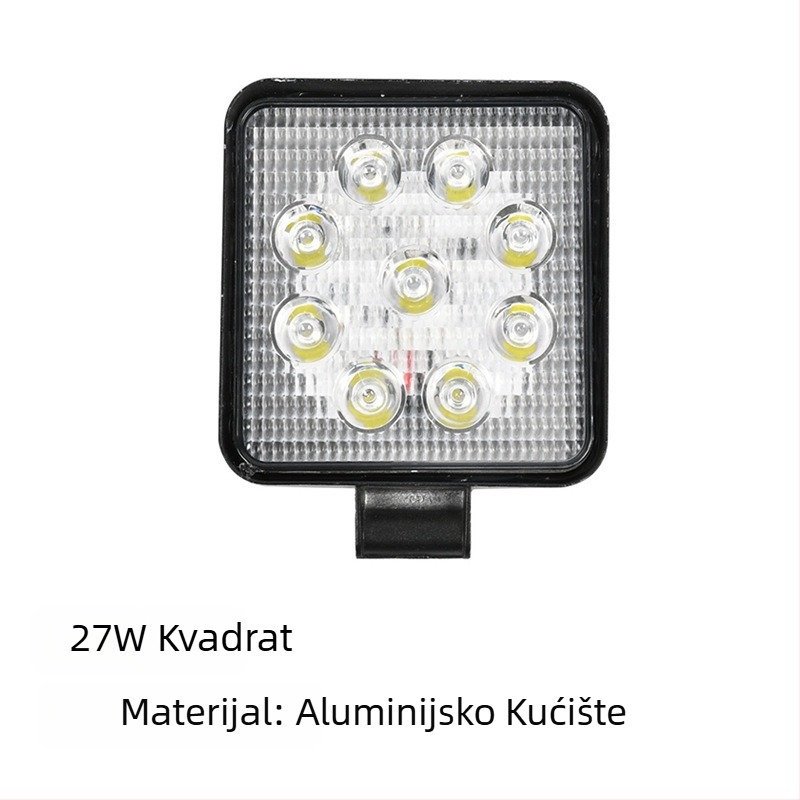 Automobilska LED radna svjetla – Off-road, 27W, 9-80V, 6500K, 30000h