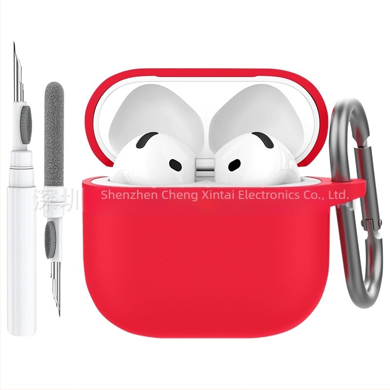 Silikonska zaštitna futrola za AirPods 4 uz čišćenje olovkom