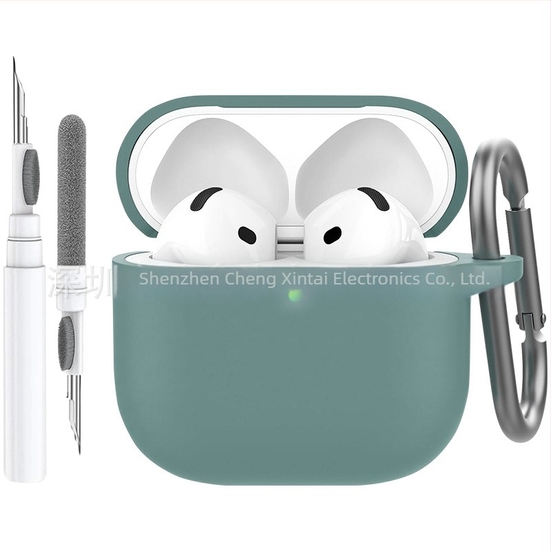 Silikonska zaštitna futrola za AirPods 4 uz čišćenje olovkom