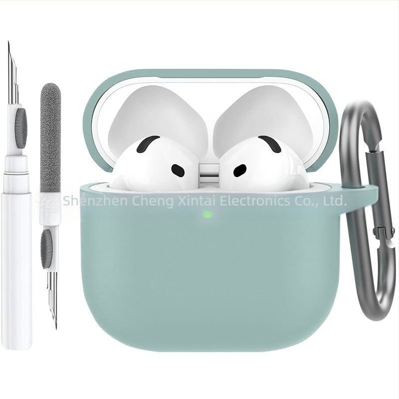 Silikonska zaštitna futrola za AirPods 4 uz čišćenje olovkom