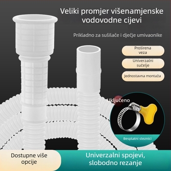 Weifan ABS plastična kućna produžna vodovodna cijev – crijevo za dovod vode i odvod klima uređaja, model 02, CE certifikat