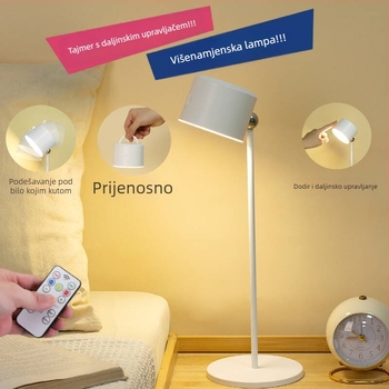 Stolna lampa sa senzorom dodira, ABS abažur, ugrađena litijska baterija, CRI ≥95, suvremeni minimalistički dizajn