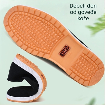 Platnene tenisice s okruglim vrhom, tekstilni ulošak, PVC gumena potplata, prozračna
