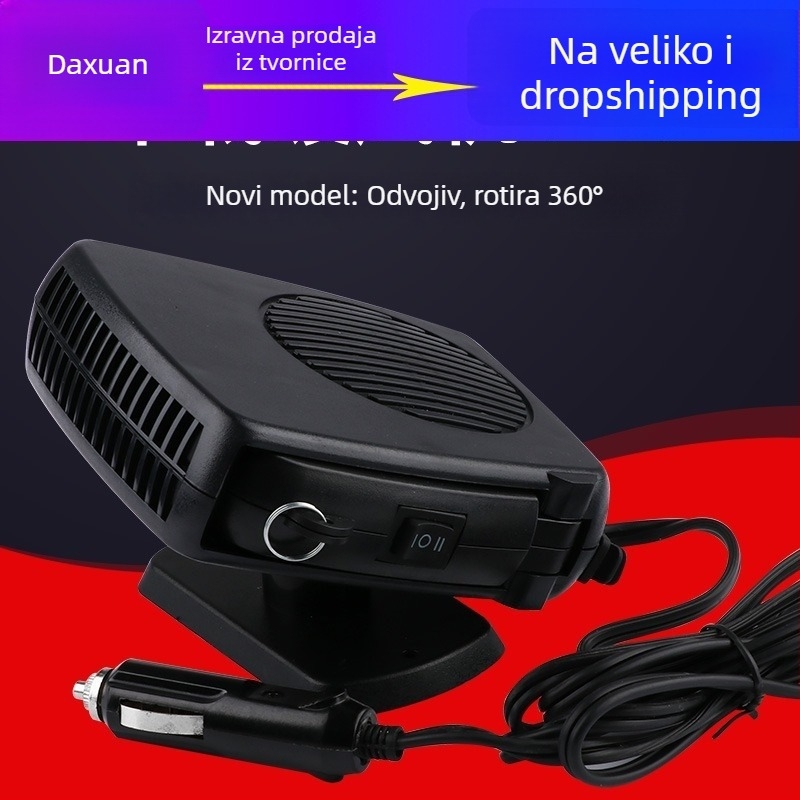 R-4001 Auto grijač 150W od ABS plastike – demister za 12V vozila