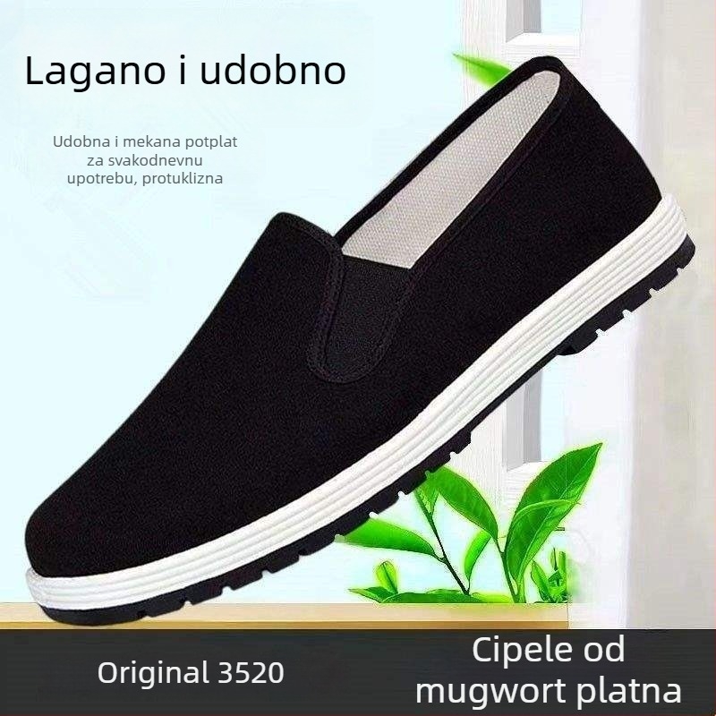 Platnene cipele s pamukom na gornjem dijelu i gumom na potplati, okrugli nos, niski pet, srednja visina gornjeg dijela, pogodne za proljeće