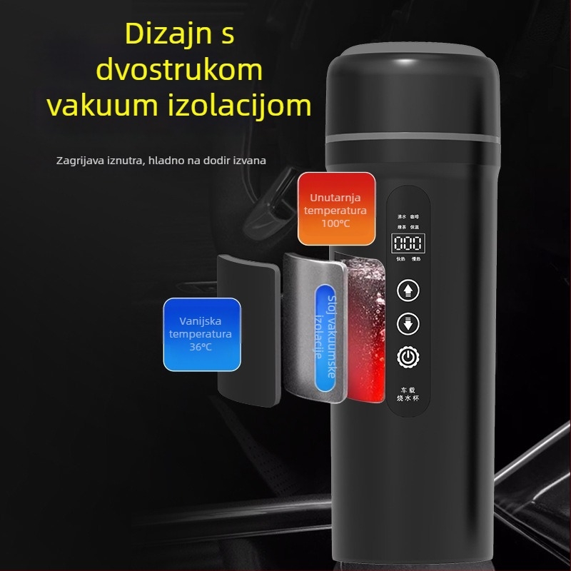 Automobilski električni čajnik, 100W, SUS304, model 2402