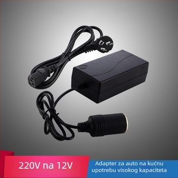 Automobilski pretvarač 220V AC na 12V DC s izlazima 5A/6A/8A/10A, oko 60W, za usisavač u automobilu i hladnjak