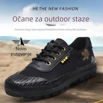 New Journey tri zaštitne planinske cipele: platneni gornji dio, gumena potplat, prozračne, vodootporne, protuklizne