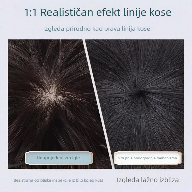 Topper za kosu za žene, kratka kovrčava frizura, volumen dio, vlakna otporna na visoke temperature, mehanizam pričvršivanja
