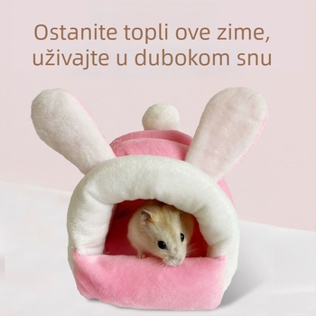 Gnijezdo za hamstera od poliestera, topla pamučna unutrašnjost, za zimsku upotrebu