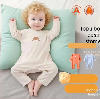 Dječji kombinezon od njemačkog baršuna, četverosezonski pulover- romper, unisex, poliester 95%