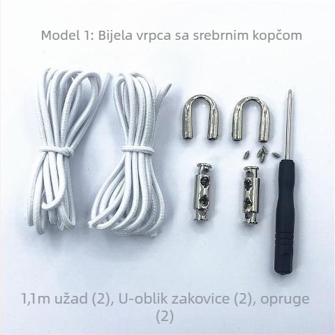 Elastične vezice za cipele bez vezivanja – za odrasle i djecu, s kopčom, za proljeće