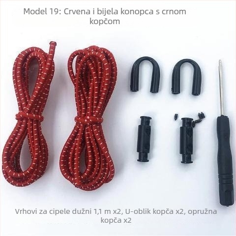 Elastične vezice za cipele bez vezivanja – za odrasle i djecu, s kopčom, za proljeće