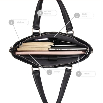 Muška kožna torba za dokumente, gradski minimalistički stil, model 9955-5, (prirodna koža; podstava poliester-pamuk; vodootporna)