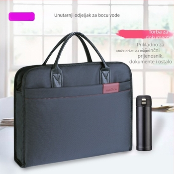 Shujie 315 Torba za dokumente s dvostrukim slojem i zatvaračem, poslovna torba od Oxford platna